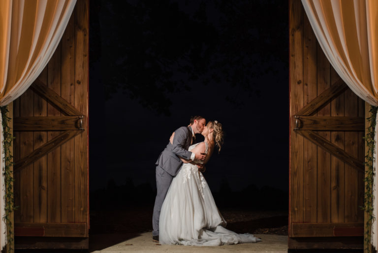 barn wedding party of two photography