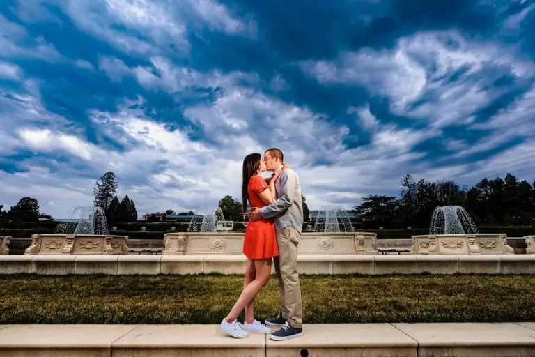 longwood gardens engagement smj photography