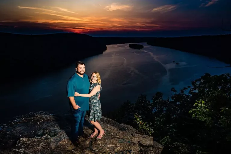 pinnacle overlook engagement smj photography