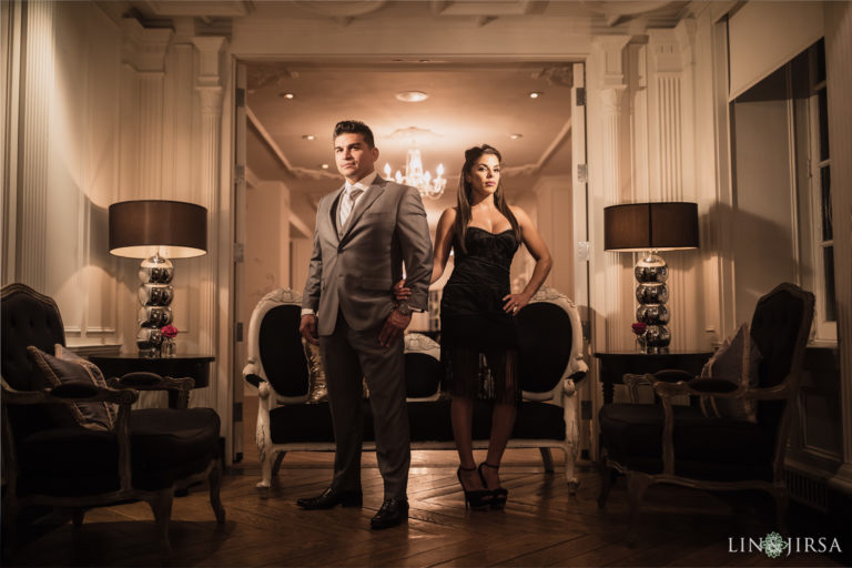 the culver hotel engagement lin and jirsa photography