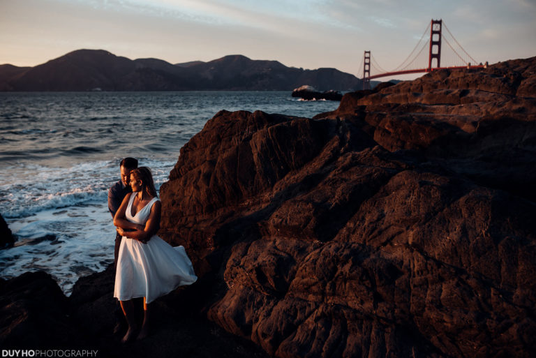 baker beach engagement duy ho photography