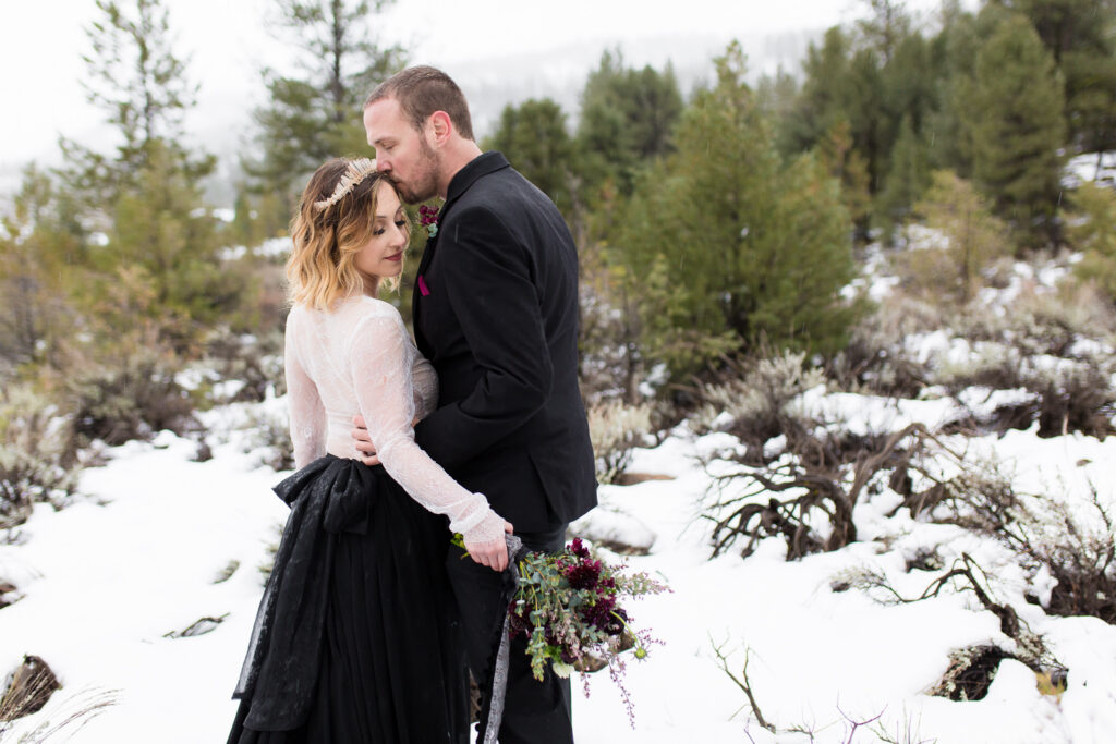 Winter engagement portrait by Stefani Ciotti Photography